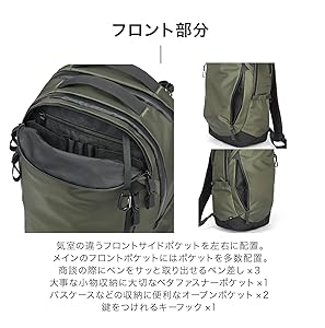 エースジーン ラグマスター2 リュック 17762 カーキ ace.／エース ラグマスター2 リュック バックパック 耐水 B4